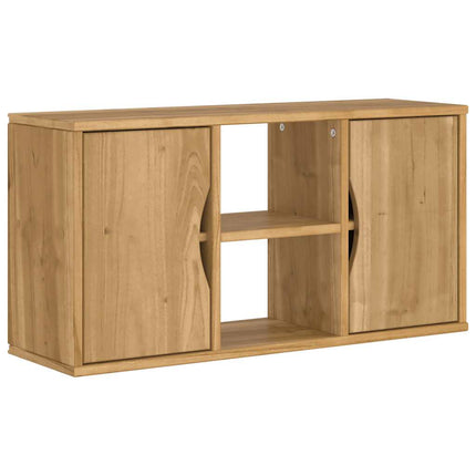 TV-bänk "ODDA" 79x24x40 cm massiv furu