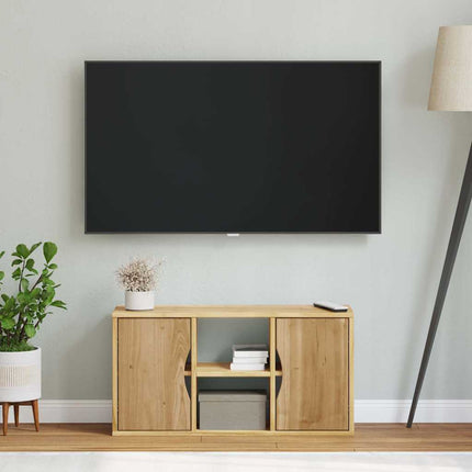 TV-bänk "ODDA" 79x24x40 cm massiv furu