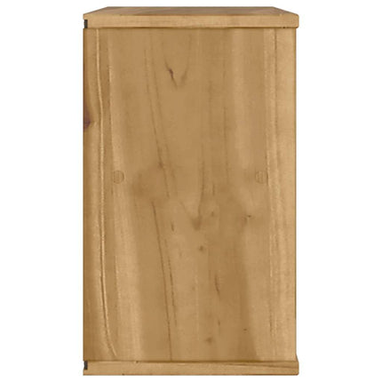 TV-bänk med låda "ODDA" 79x24x40 cm massiv furu