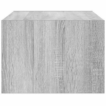 Tv-bänk med LED-belysning grå sonoma 75x35,5x25 cm