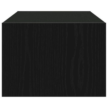 Tv-bänk med LED-belysning svart 100X35,5x25 cm