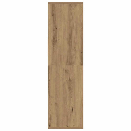 Bokhylla hantverksmässig ek 34x31x112 cm konstruerat trä