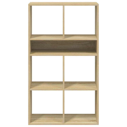 Bokhylla sonoma-ek 66x31x112 cm konstruerat trä