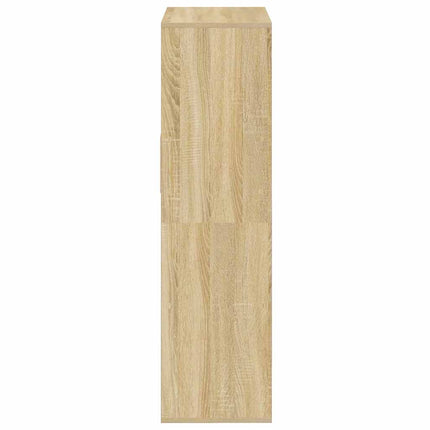 Bokhylla sonoma-ek 66x31x112 cm konstruerat trä