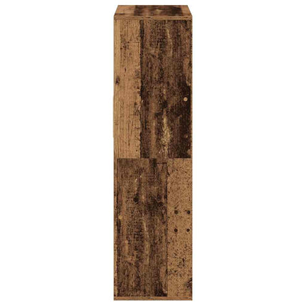 Bokhylla gammalt trä 66x31x112 cm konstruerat trä