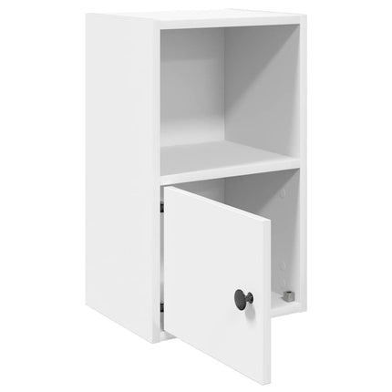 Bokhylla vit 31x24x52 cm konstruerat trä