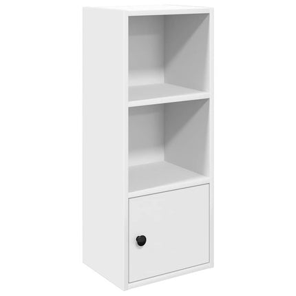 Bokhylla vit 31x24x77 cm konstruerat trä
