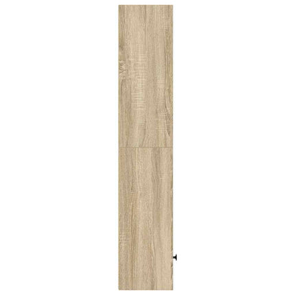 Bokhylla sonoma-ek 31x24x127 cm konstruerat trä
