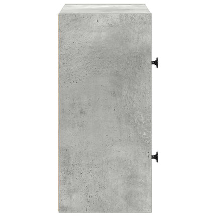 Bokhylla betonggrå 40x24x52 cm konstruerat trä