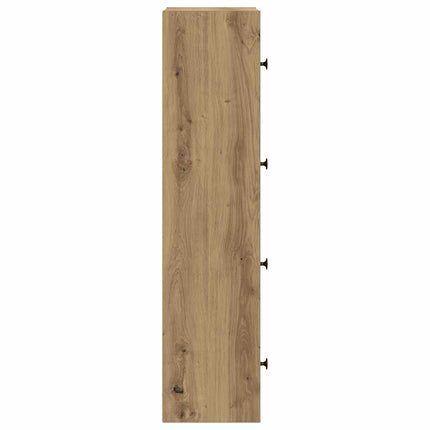 Bokhylla ek 40x24x102 cm konstruerat trä