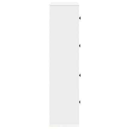 Bokhylla vit 60x24x101,5 cm konstruerat trä