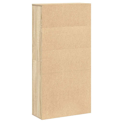 Bokhylla sonoma-ek 60x24x120 cm konstruerat trä