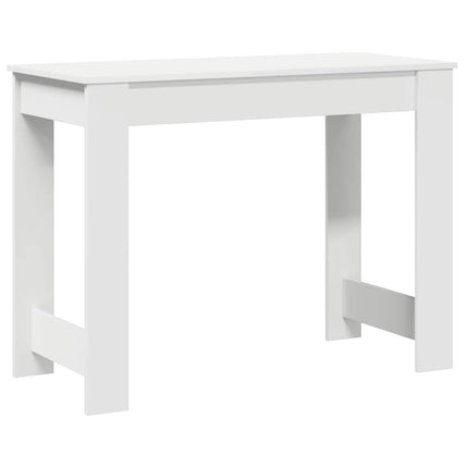 Skrivbord vit 100x45x75 cm konstruerat trä