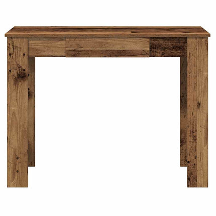Skrivbord åldrat trä 100x45x75 cm konstruerat trä