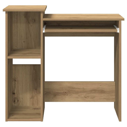 Skrivbord med hyllor artisan ek 84x40x78 cm konstruerat trä