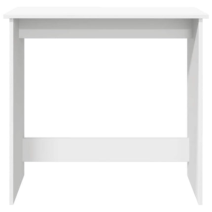 Skrivbord vit 80x40x75 cm konstruerat trä