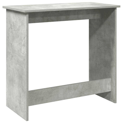 Skrivbord betonggrå 80x40x75 cm konstruerat trä