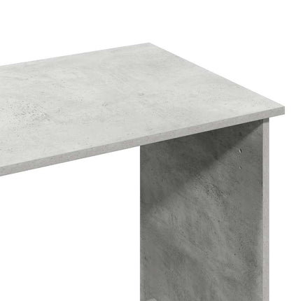 Skrivbord betonggrå 80x40x75 cm konstruerat trä