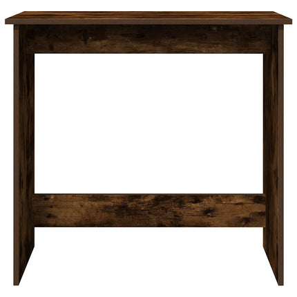 Skrivbord rökfärgad ek 80x40x75 cm konstruerat trä
