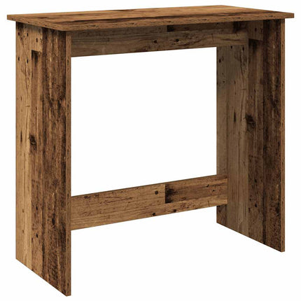 Skrivbord åldrat trä 80x40x75 cm konstruerat trä