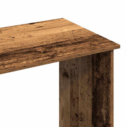 Skrivbord åldrat trä 80x40x75 cm konstruerat trä