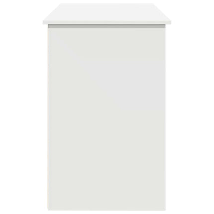 Skrivbord vit 102x50x75 cm konstruerat trä