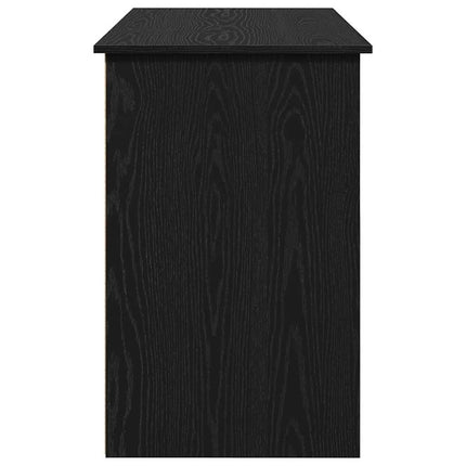 Skrivbord svart 102x50x75 cm konstruerat trä