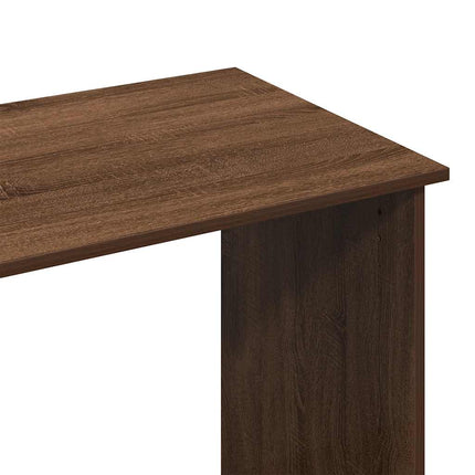 Skrivbord brun ek 102x50x75 cm konstruerat trä