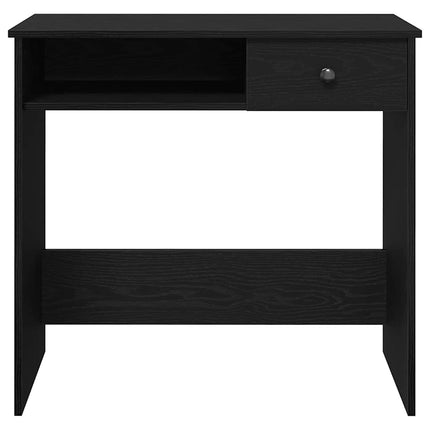 Skrivbord svart 80x40x75 cm konstruerat trä