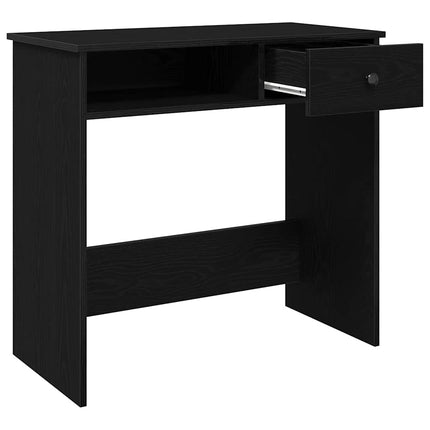 Skrivbord svart 80x40x75 cm konstruerat trä