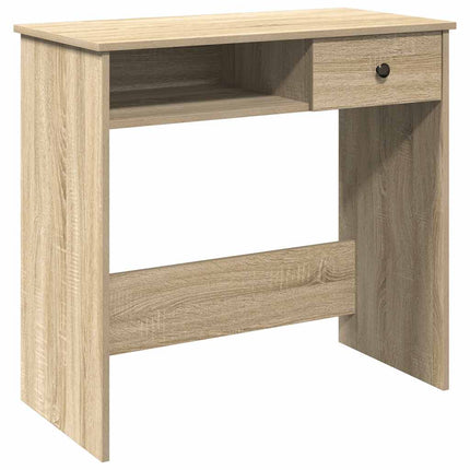 Skrivbord sonoma-ek 80x40x75 cm konstruerat trä