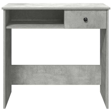 Skrivbord betonggrå 80x40x75 cm konstruerat trä