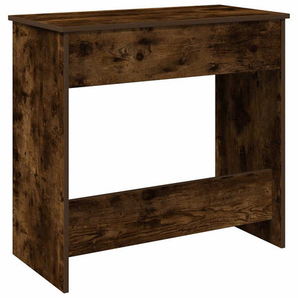 Skrivbord rökfärgad ek 80x40x75 cm konstruerat trä
