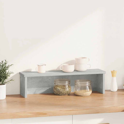 Köksställ stapelbara betong grå 50x15x16 cm konstruerat trä
