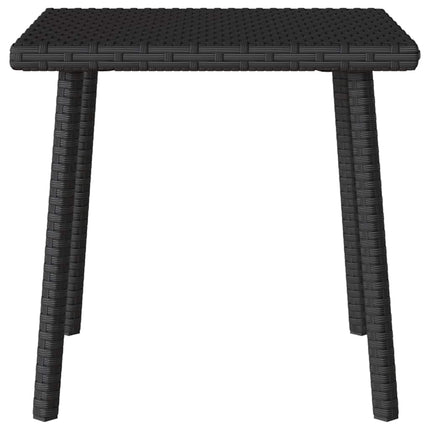 Soffbord för trädgården rektangulärt svart 40x40x37 cm