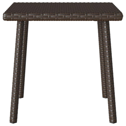 Soffbord för trädgården rektangulärt brunt 40x40x37 cm
