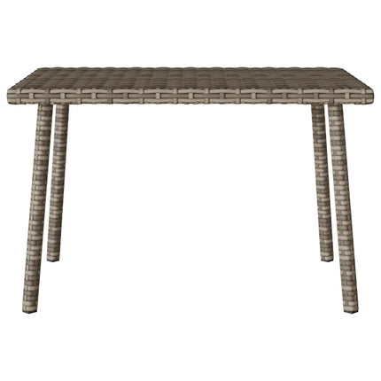 Soffbord för trädgården rektangulärt grått 60x40x37 cm
