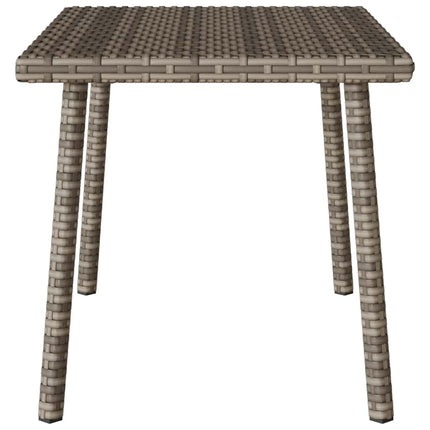 Soffbord för trädgården rektangulärt grått 60x40x37 cm