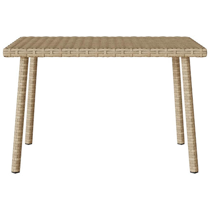 Soffbord för trädgården rektangulärt beige 60x40x37 cm