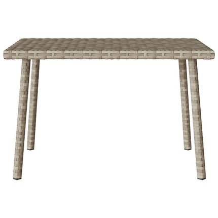 Soffbord för trädgården rektangulärt ljusgrå 60x40x37 cm