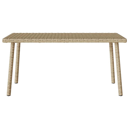 Soffbord för trädgården rektangulärt beige 80x40x37 cm