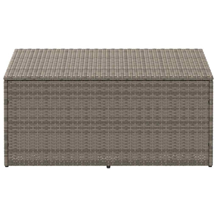 Förvaringslåda för trädgården grå 110x50x58 cm konstrotting