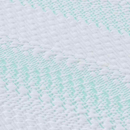 Madrasskydd Vit och grön 80 x 200 cm Jacquard tyg