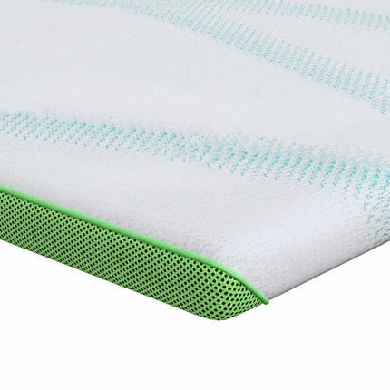 Madrasskydd Vit och grön 80 x 200 cm Jacquard tyg