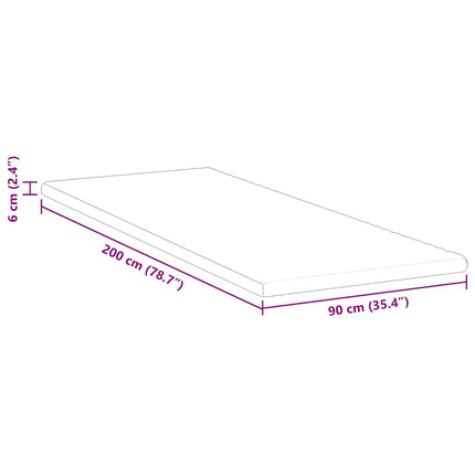 Madrasskydd Vit 90 x 200 cm Jacquard tyg