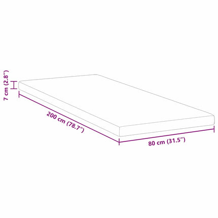 Memory foam madrass toppers for Vuxna Mjuk 80 x 200 cm Vit