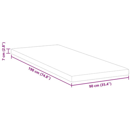 Memory foam madrass toppers 90 x 190 cm Thick Mjuk Vit