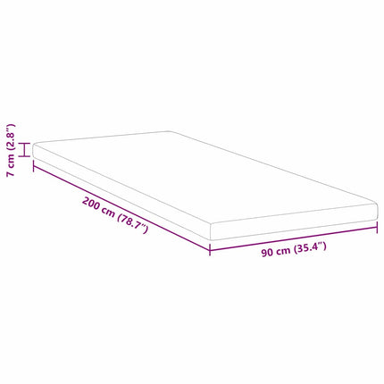 Memory foam madrass toppers 90 x 200 cm Thick Mjuk Vit
