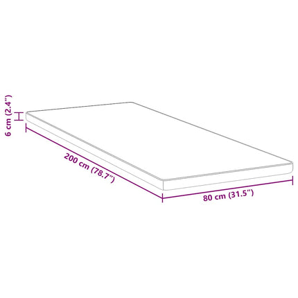 Madrasskydd Vit 80 x 200 cm Jacquardtyg