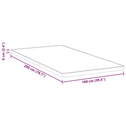 Madrasskydd Vit 100 x 200 cm Jacquardtyg